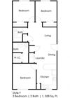 three bedroom floor plan